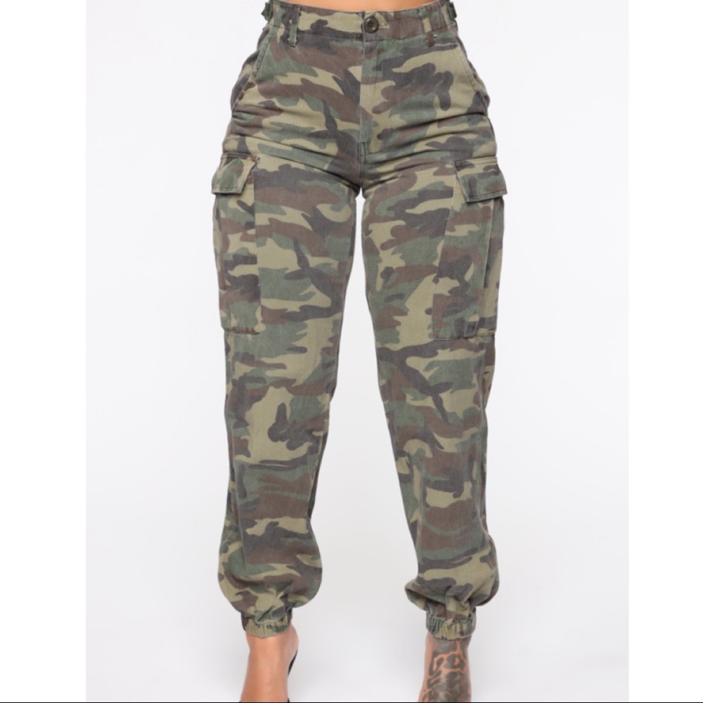 Fashion Nova Camo Cargo Pants